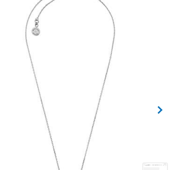 MICHAEL KORS SINGLE RHINESTONE NECKLACE SET IJ SILVER - Picture 7 of 7